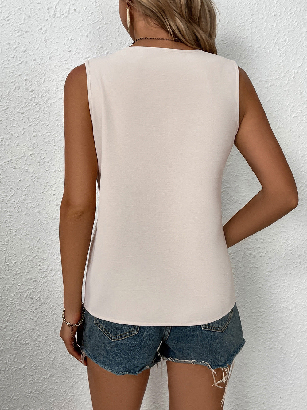 Women  Off White Solid Top