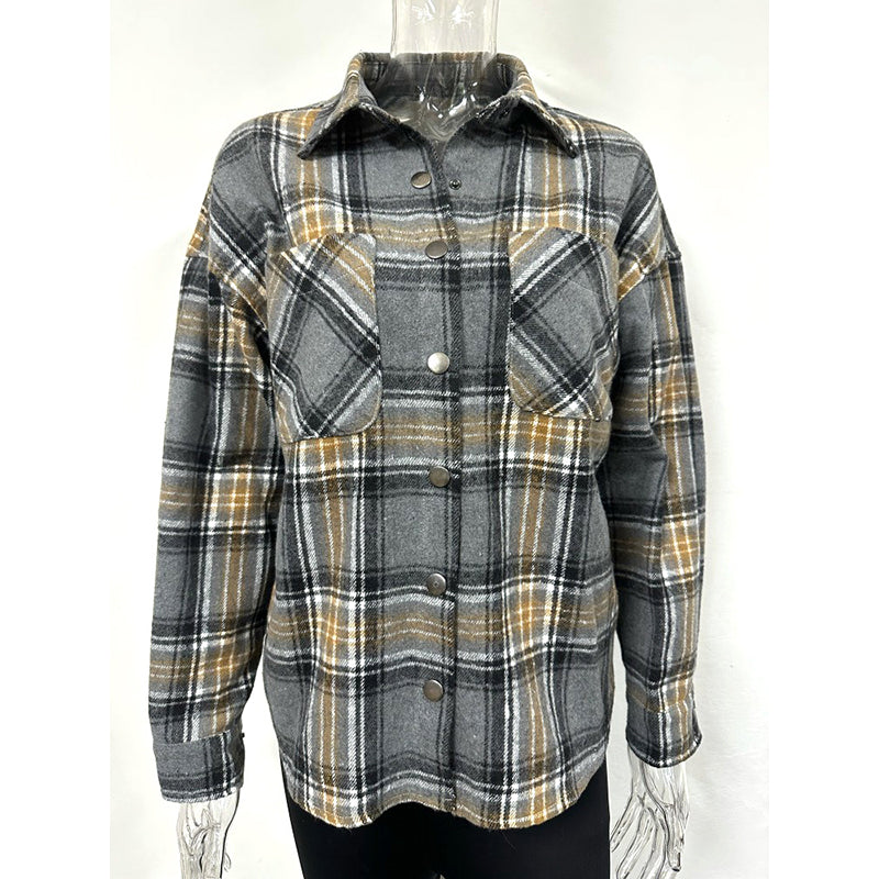 Grey Checked Tailored Jacket