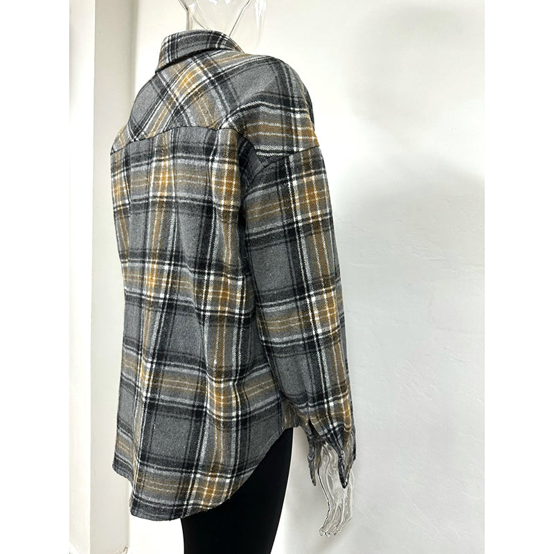 Grey Checked Tailored Jacket
