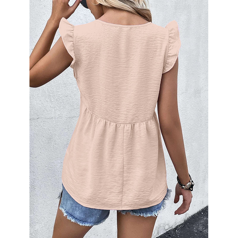Flutter Sleeve Empire Top