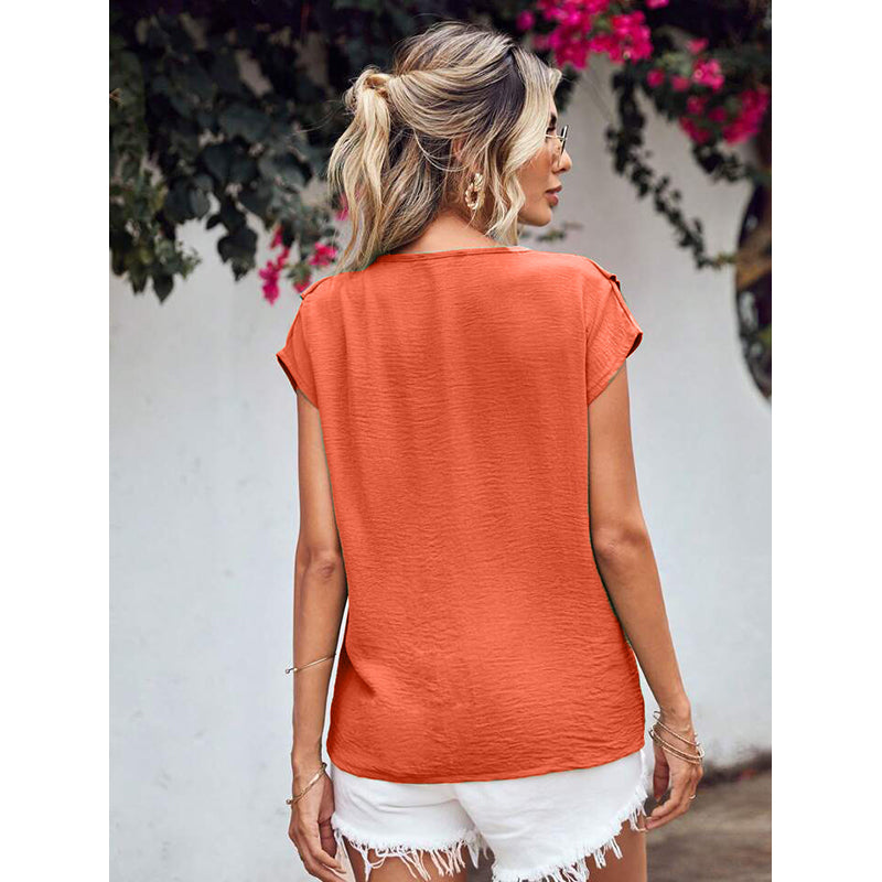 Women Flutter Sleeve Top