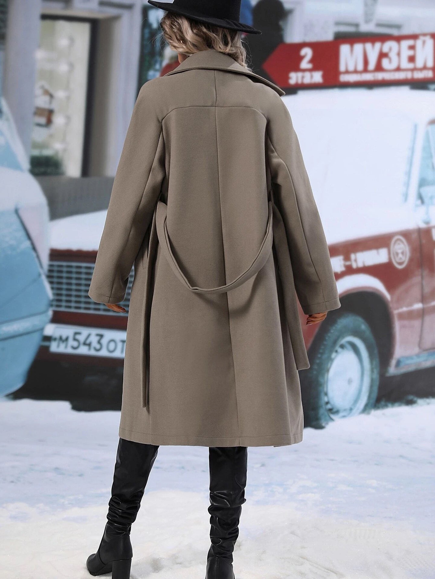 Women Single-Breasted Overcoat