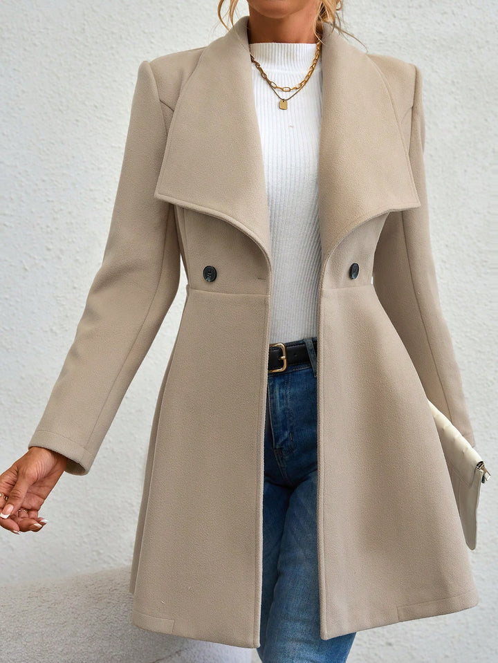 Shawl Collar Single-Breasted Overcoat