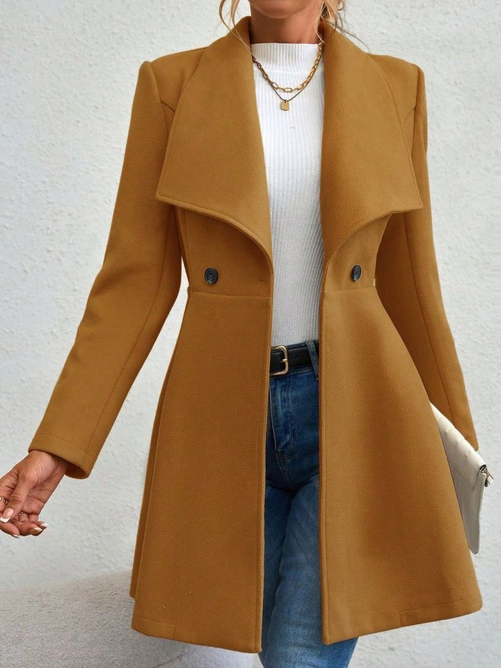 Women Double -Breasted Overcoat