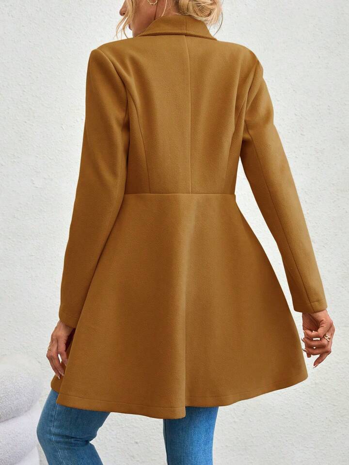 Women Double -Breasted Overcoat