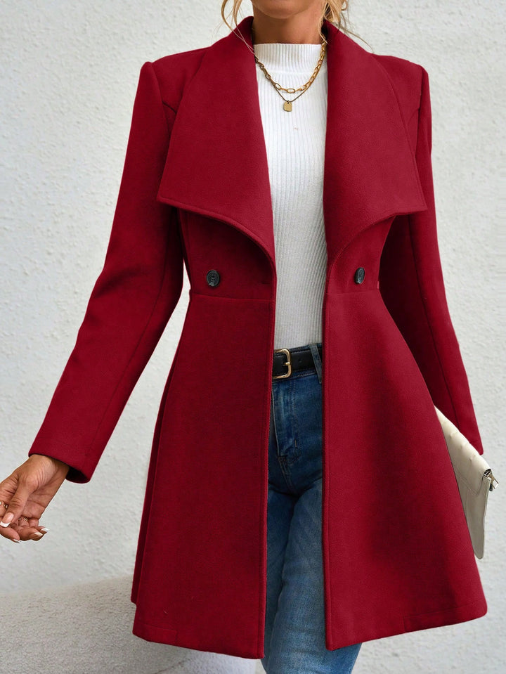 Women Double-Breasted Overcoat