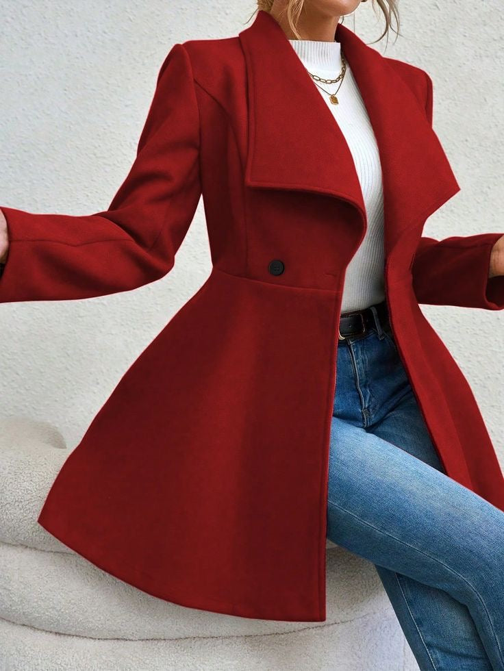 Women Double-Breasted Overcoat