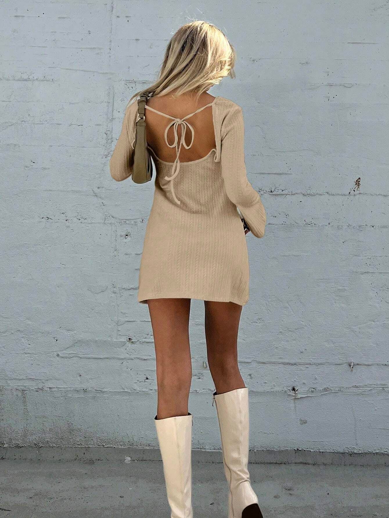 Bell Sleeve T-shirt Mini Dress