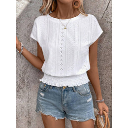 Women Flutter Sleeve Chiffon Top