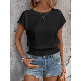 Women Flutter Sleeve Chiffon Top