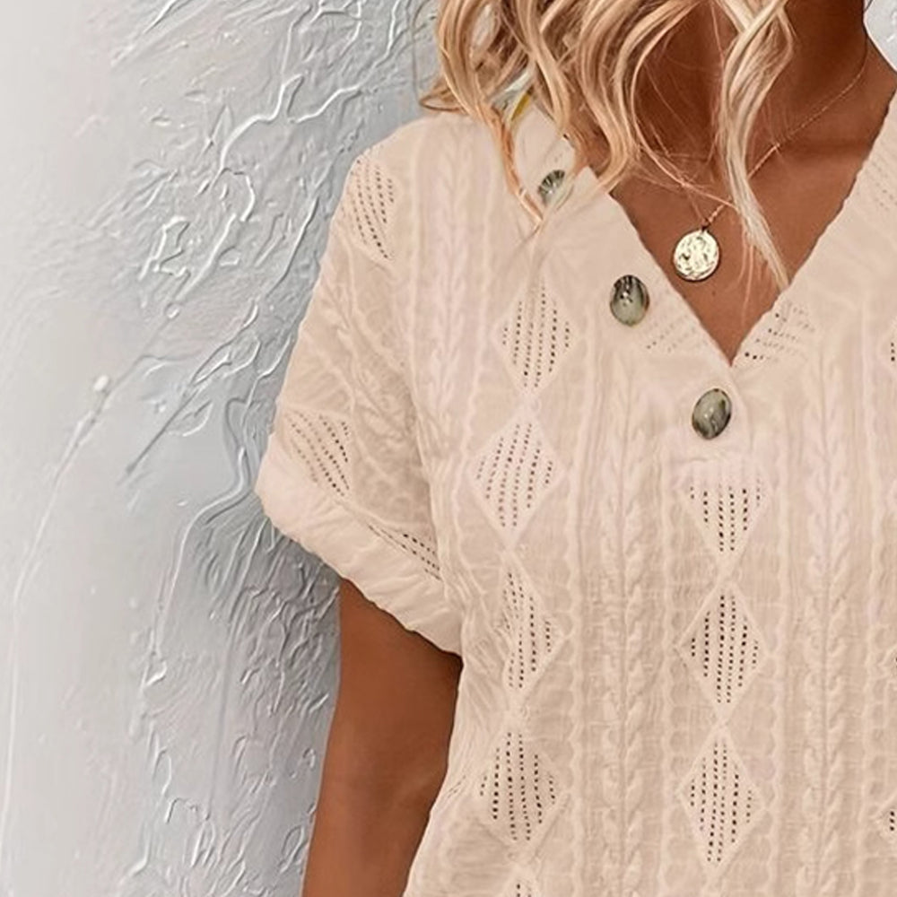 Women Flutter Sleeve Chiffon Top