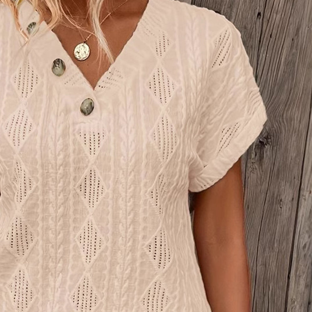 Women Flutter Sleeve Chiffon Top