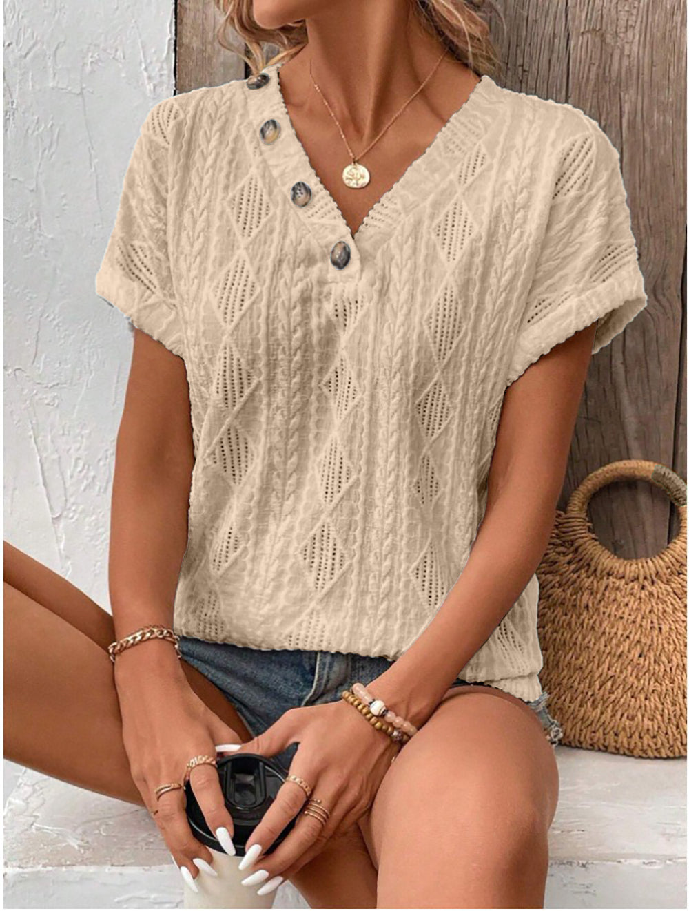 Women Flutter Sleeve Chiffon Top