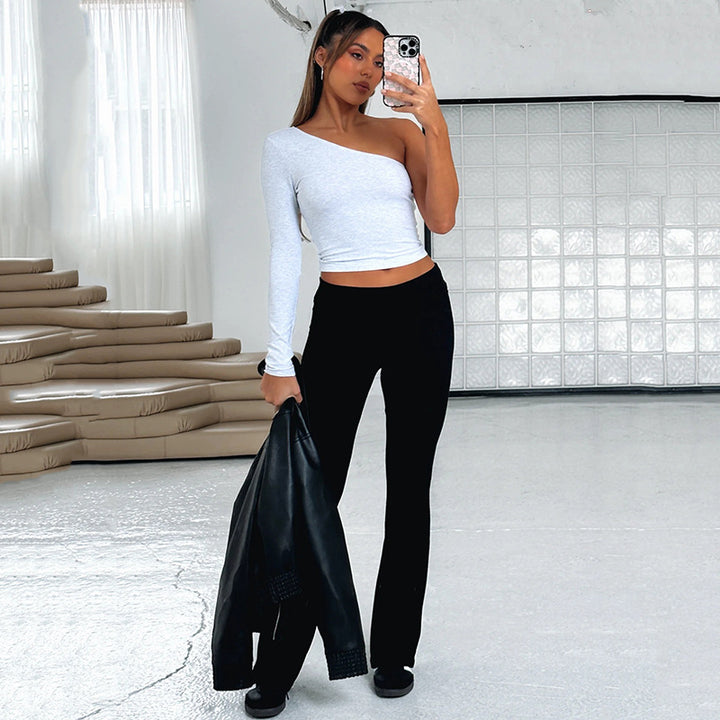 Women Mid-Rise Bootcut Trousers
