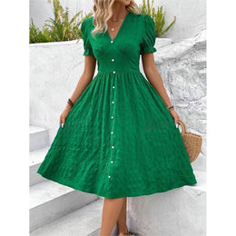 Women Green Midi Dress