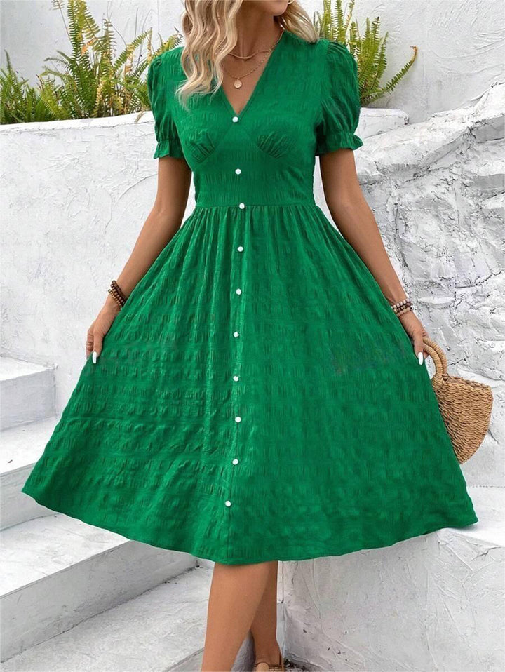 Women Green Midi Dress