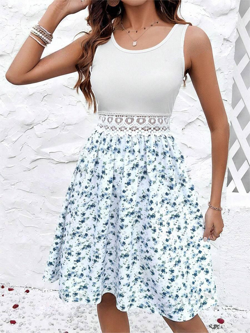 Women Floral Printed A-Line Dress