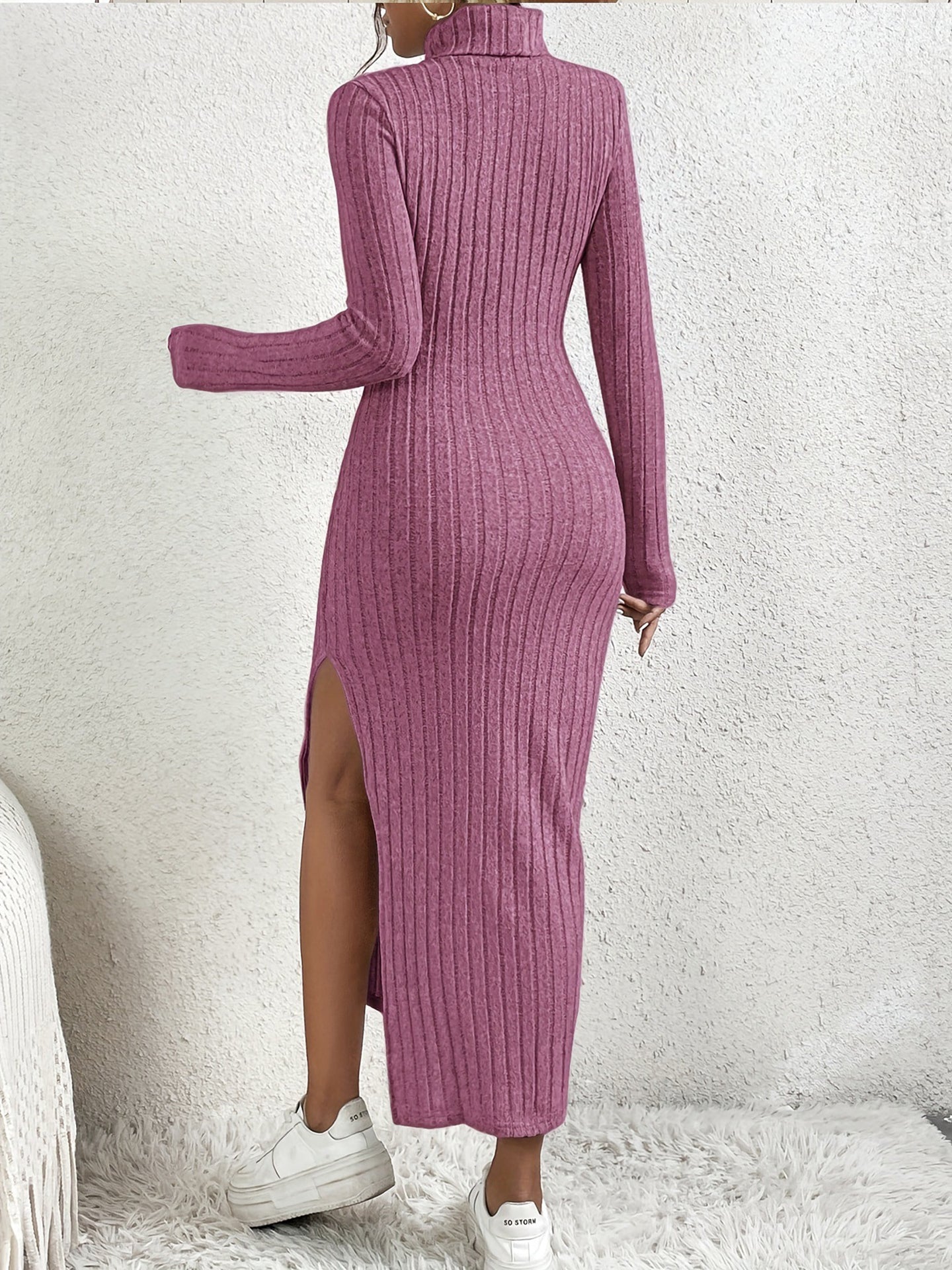 Halter Neck Bodycon Midi Dress