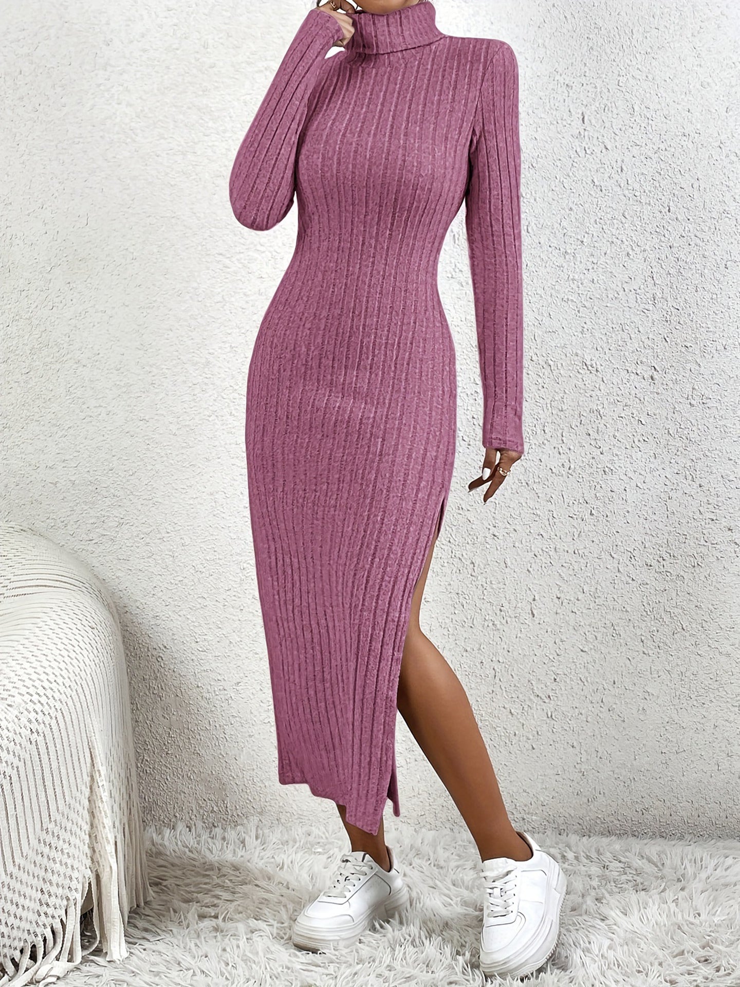 Halter Neck Bodycon Midi Dress