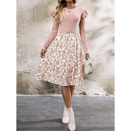 Floral Printed A-Line Dress