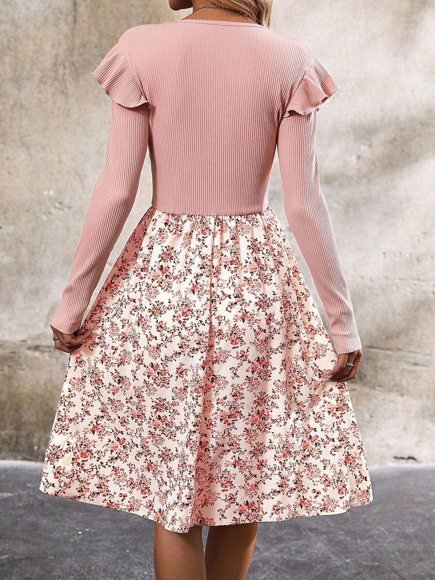 Floral Printed A-Line Dress
