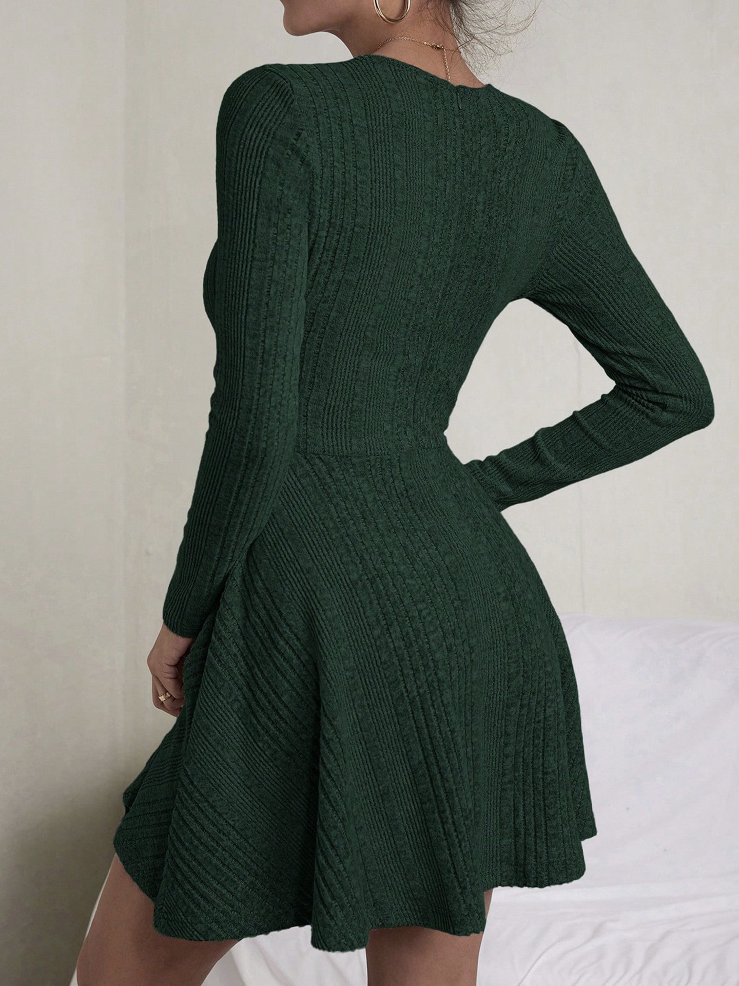 Jacquard Fit & Flare Dress