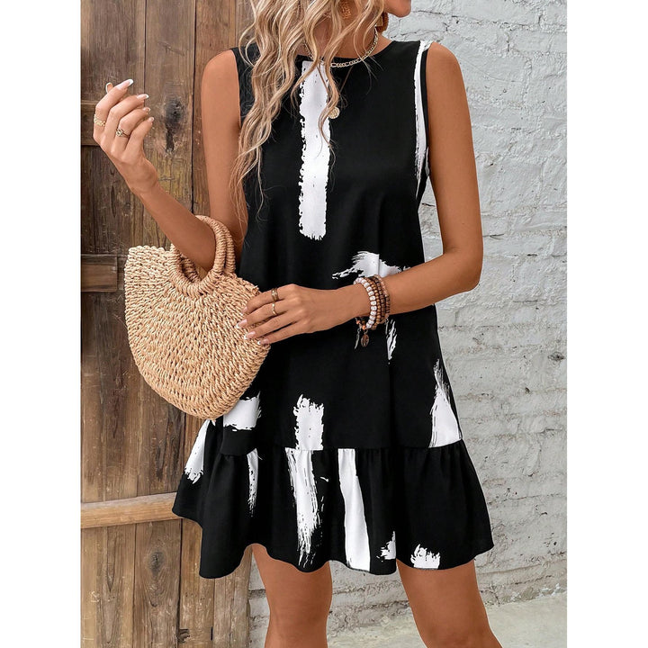 Print A-Line Dress
