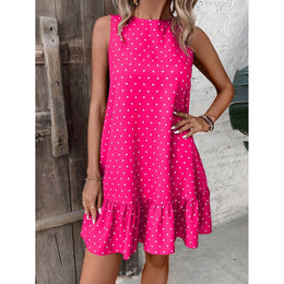 Print Chiffon Fit & Flare Dress