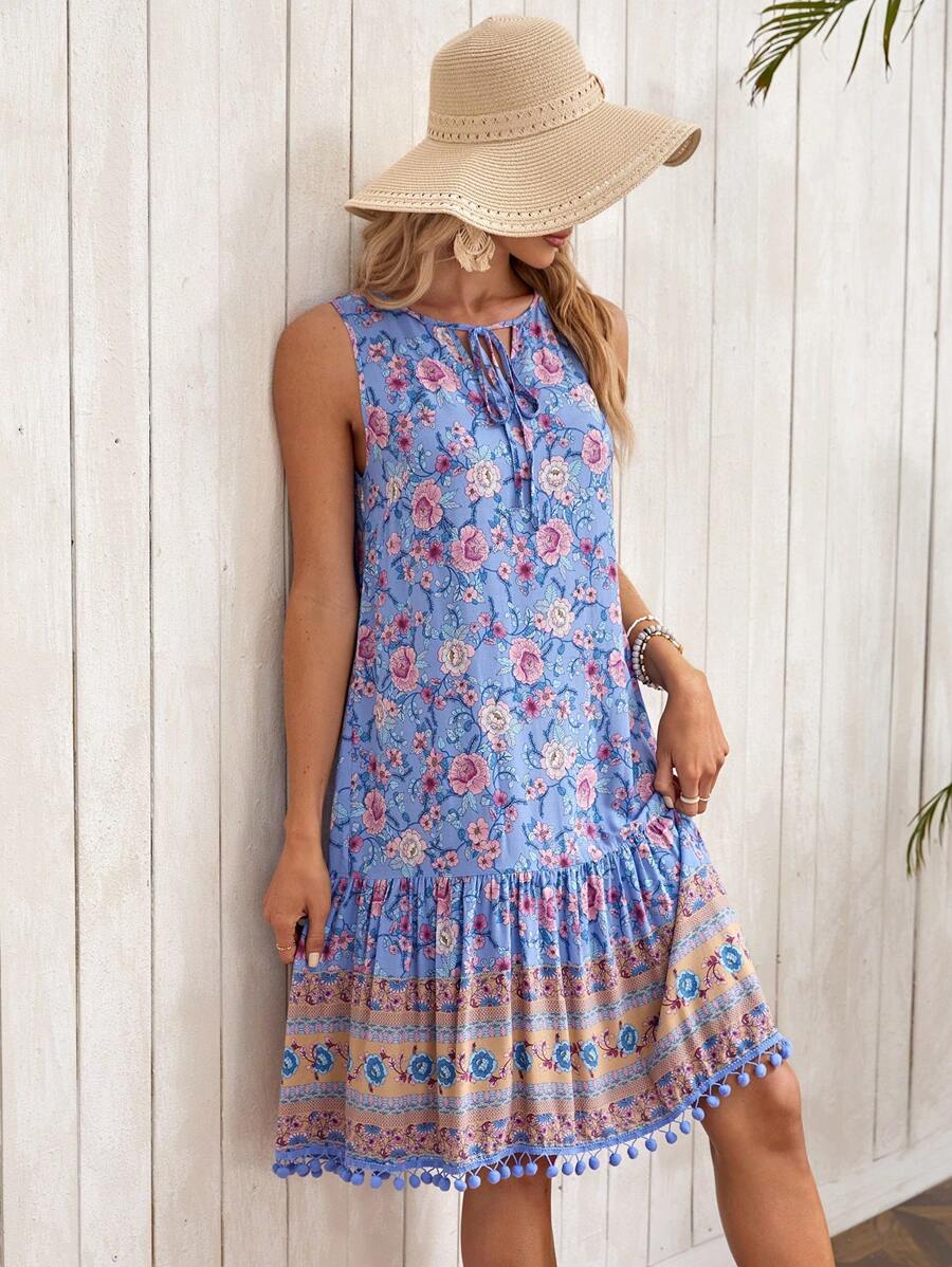 StyleCast Bohemian Floral A-Line Dress