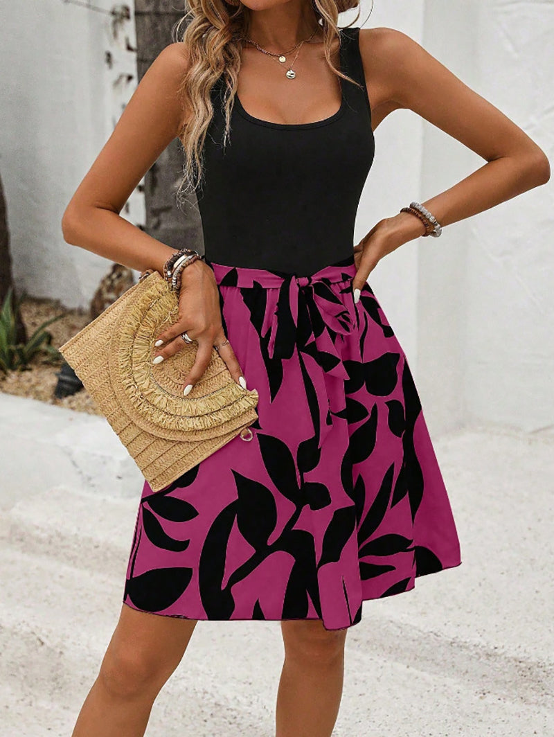 Women Print A-Line Dress