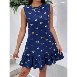 Women Graphic Printed Layered Fit & Flare Dress