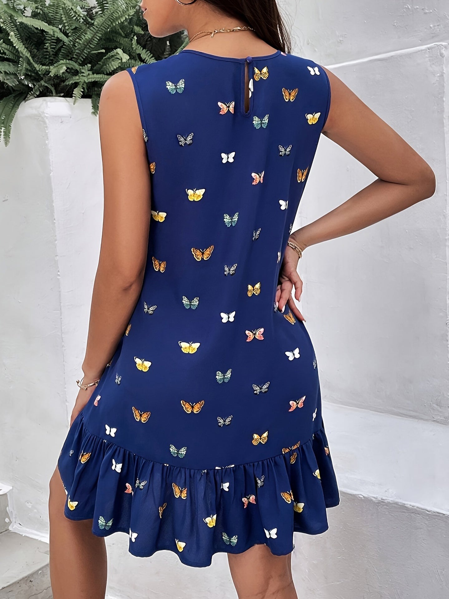 Women Graphic Printed Layered Fit & Flare Dress