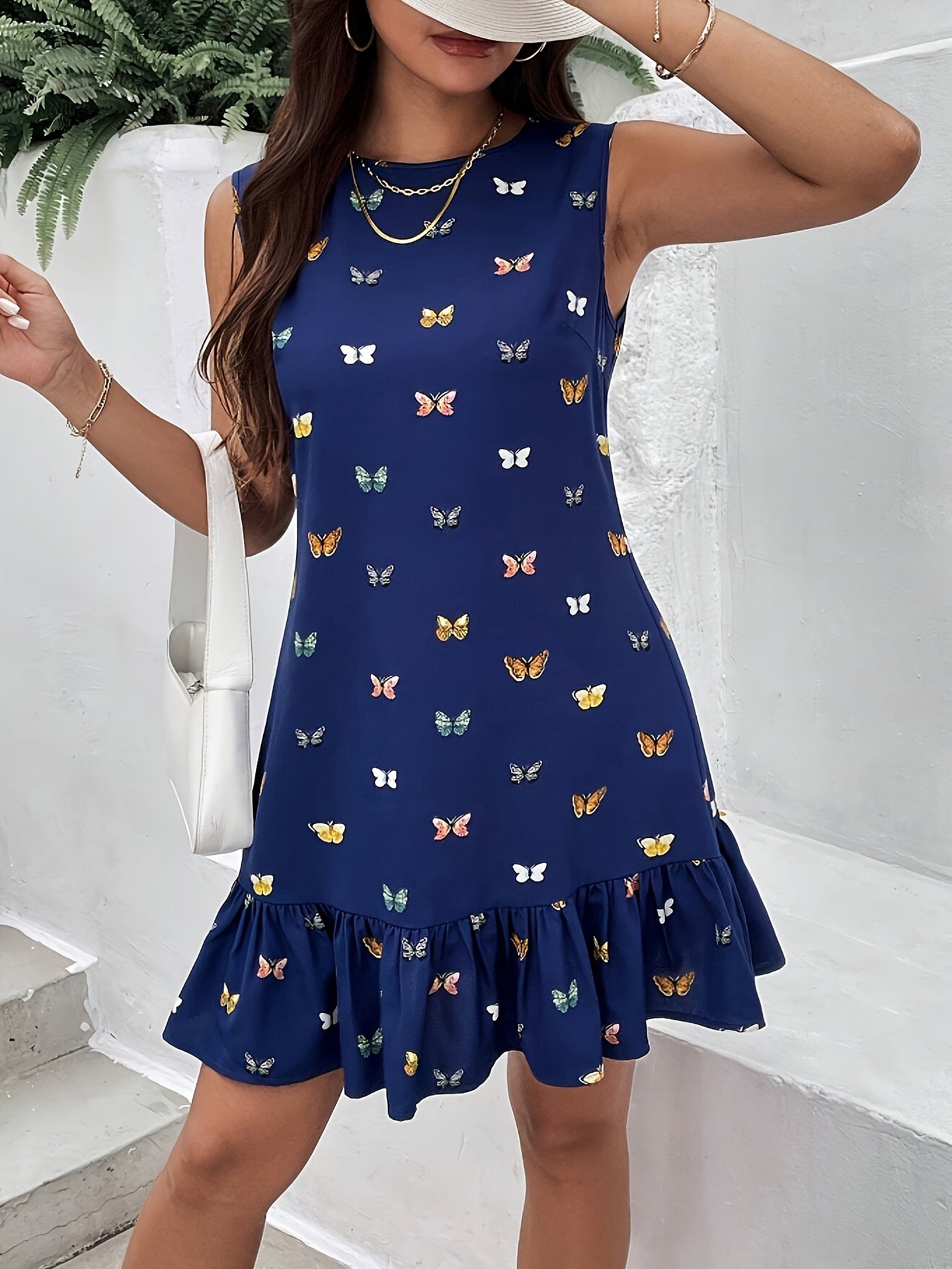 Women Graphic Printed Layered Fit & Flare Dress