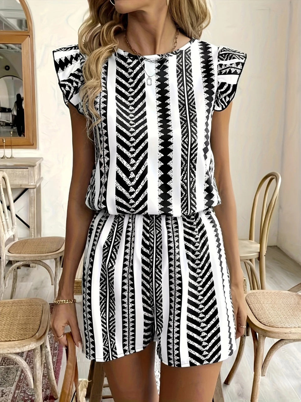 Women Printed Playsuit