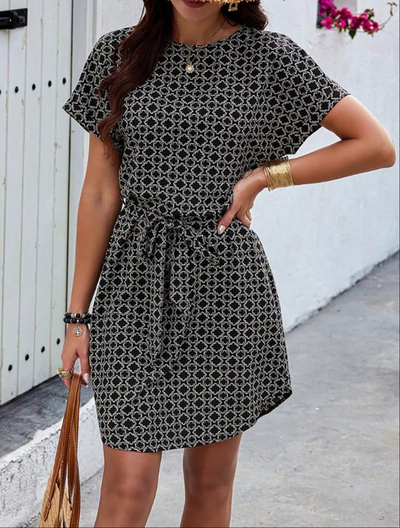 Printed Sheath Dress