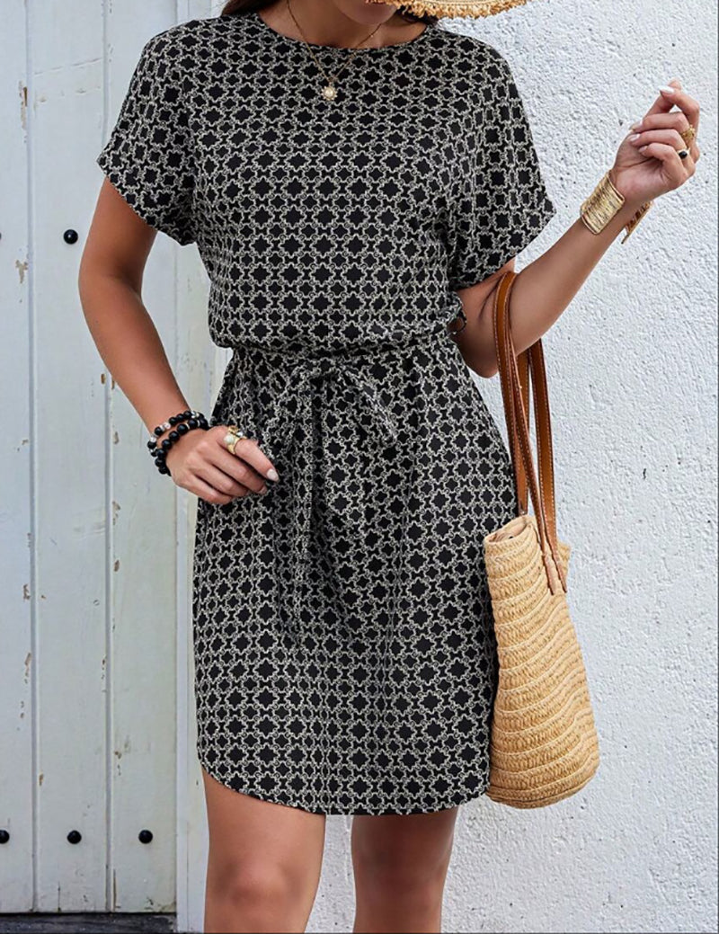 Printed Sheath Dress