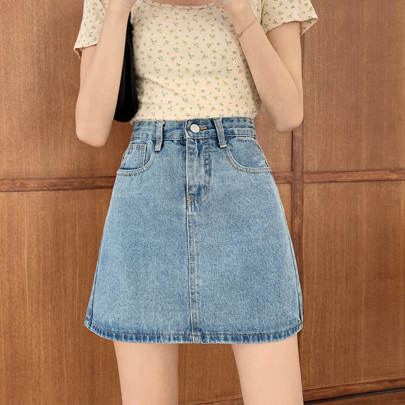 Straight Mini Skirt