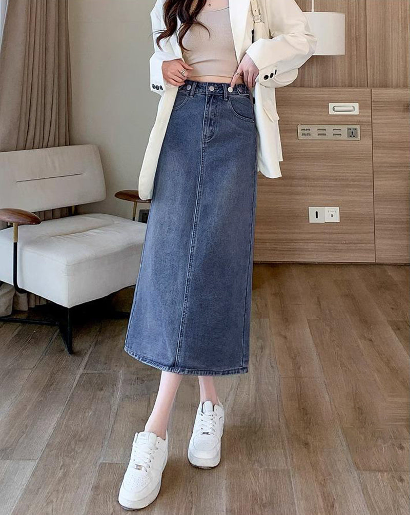 Flared Maxi Skirt