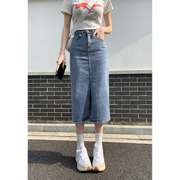 Women Straight Midi Skirt