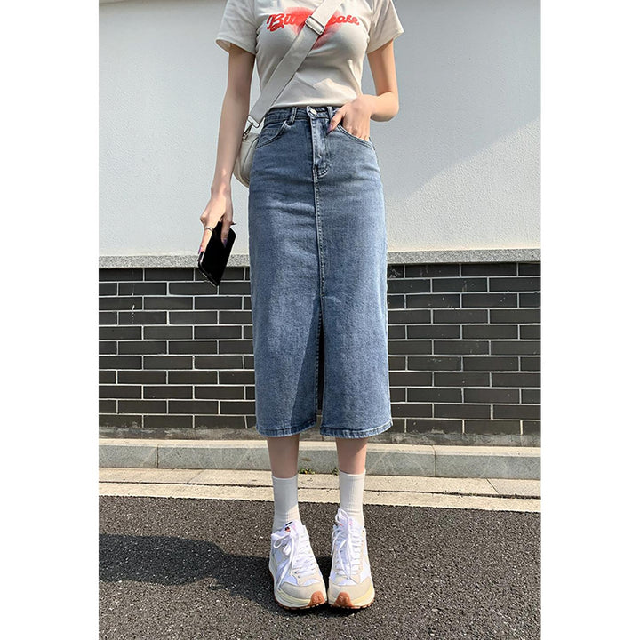 Women Straight Midi Skirt
