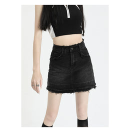 Women Pencil Straight Hem Mini Skirt