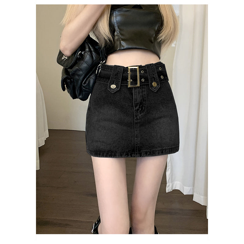 Black Pencil Opaque Straight Mini Skirt