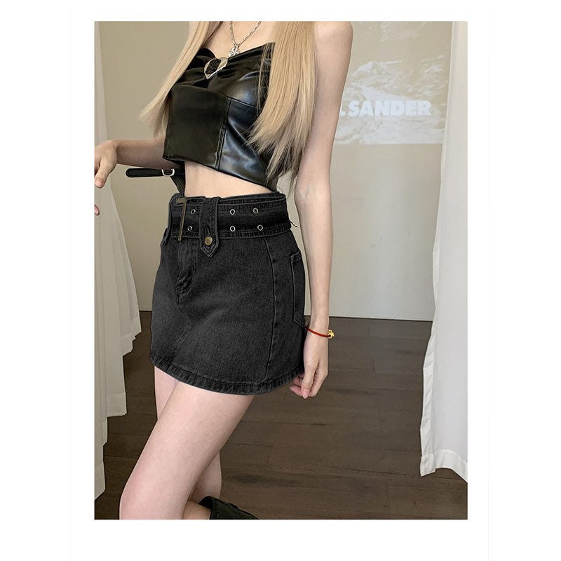 Black Pencil Opaque Straight Mini Skirt