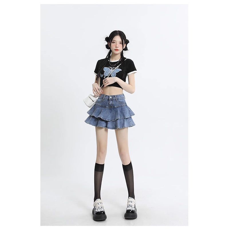 Women Flared Mini Skirt
