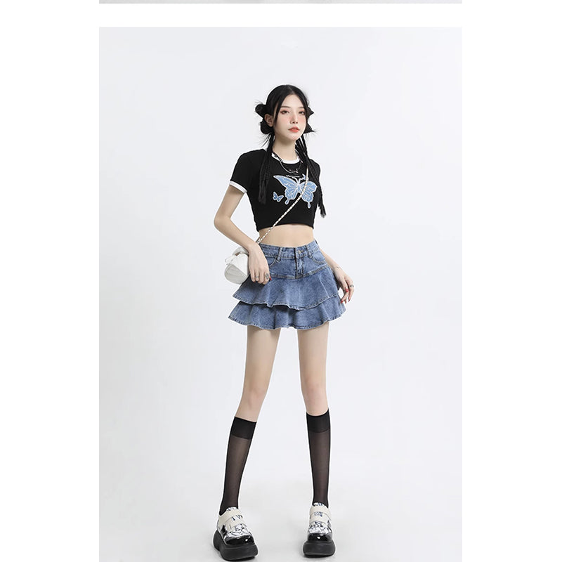 Women Flared Mini Skirt