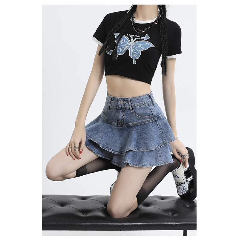 Women Flared Mini Skirt
