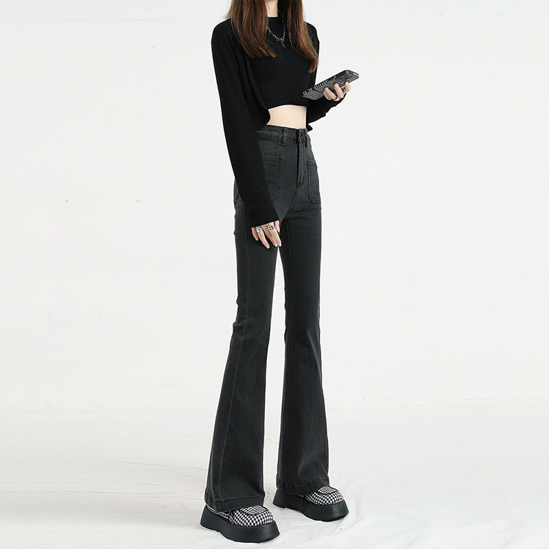 Women Black Mom Fit Clean Look Jeans