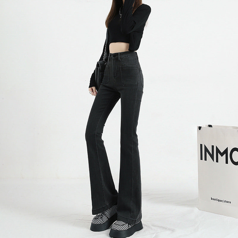 Women Black Mom Fit Clean Look Jeans