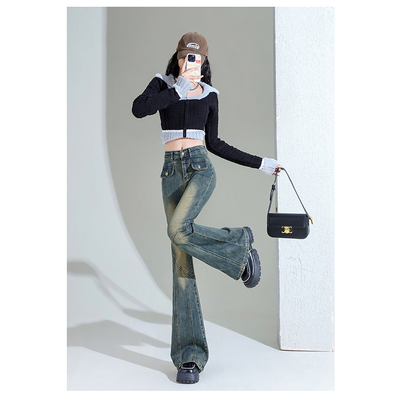 Women Blue Mid-Rise Mom Fit Heavy Fade Jeans