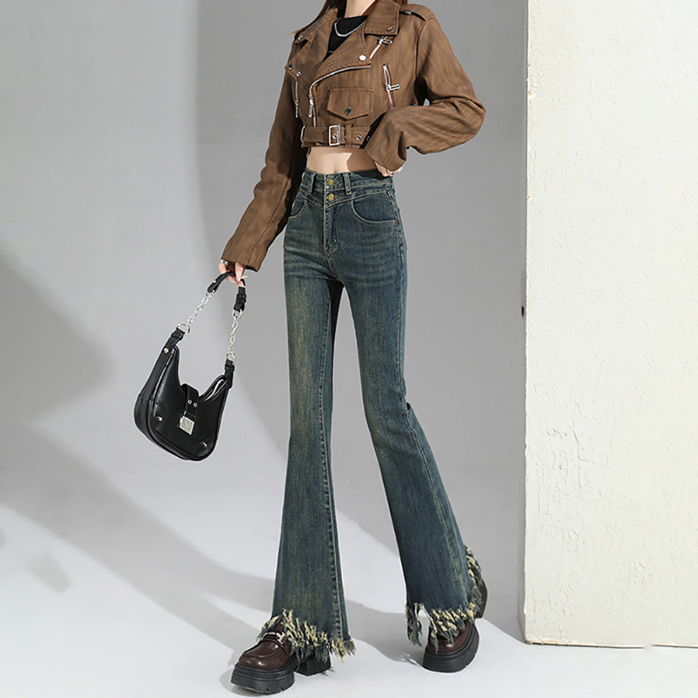 Women Mid-Rise Bootcut Light Fade Jeans